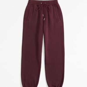 Abercrombie & Fitch Essential Sunday Sweatpant Deep Wine XXS